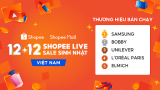  Shopee lập kỷ lục số sản phẩm bán ra qua livestream tăng gấp 28 lần trong ngày 12.12